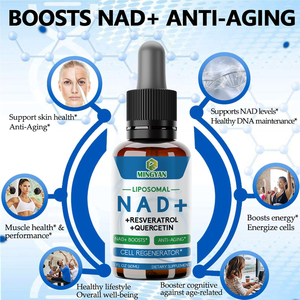 Suplemento Liposomal NAD+ OEM/ODM con Resveratrol y Quercetina para Energía Celular, Salud del ADN y Función Cognitiva - Product Image 2