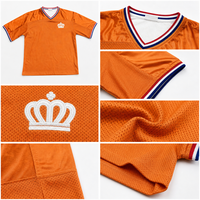 Maillots de football rétro unisexes personnalisés, design patchwork en maille courte, respirants, coupe ample, pour les matchs d'été