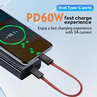 Cordon porte-clés premium avec câble de charge Type C, en nylon tressé durable, pour téléphone et batterie externe, avec charge rapide Type C