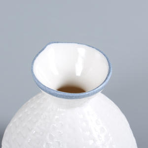 Cesta de pescado tejida de cerámica creativa Asijia, dispensador de calentador de vino japonés, traje de vino esmaltado de cerámica amarilla - Product Image 5