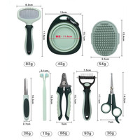 Kit d'entretien et de nettoyage quotidien pour animaux de compagnie, ensemble d'outils de toilettage pour chats et chiens, kit d'outils de beauté