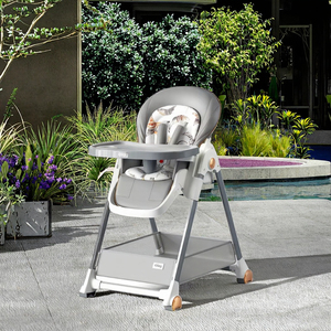 Silla Alta Multifuncional 3 en 1 de Lujo para Bebé, Plegable, de 0 a 12 Meses, Material de PVC, Asiento Oscilante Manual para la Hora de Comer - Product Image 2