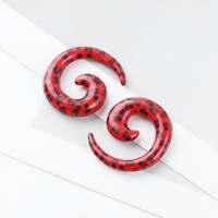 Tapers d'oreille en acrylique en spirale, plugs, tunnels de crâne, dilatateurs, calibres de dilatation, bijoux de piercing corporel unisexe, cadeau de mariage, fête