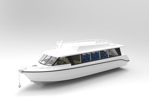 Bateau de passagers en aluminium de 15 m avec 50 sièges, moteur in-bord, coque de catamaran, bateaux à moteur à vendre, bateau de luxe pour passagers - Product Image 2