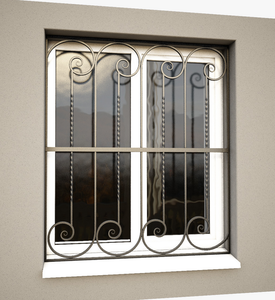 Ventana de acero guardias de seguridad ventana rejillas de hierro forjado ventana guardias - Product Image 1