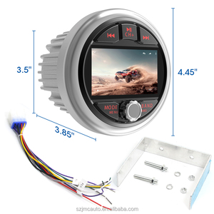 Jmc 3inch không thấm nước thuyền đài phát thanh MP3 MP5 Máy nghe nhạc USB Loa siêu trầm FM AM RDS cho xe Golf - Product Image 2