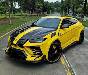 Utilisé pour Lamborghini <span class=keywords><strong>URUS</strong></span> M Style Semi-carbone Fibre Pare-chocs avant Pare-chocs arrière Jupes latérales Capot moteur Garde-boue Kit carrosserie - Product Image 5