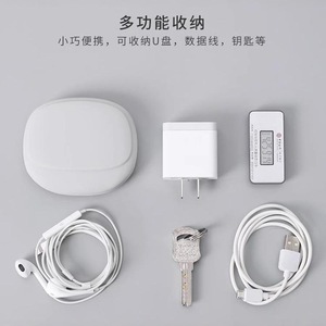 Étui AirPods 2 en silicone, étui de chargement anti-perte avec organisateur de câbles, pochette de rangement pour écouteurs - Product Image 3