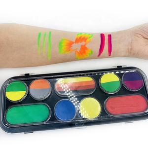 Nouveau <span class=keywords><strong>kit</strong></span> <span class=keywords><strong>Hydro</strong></span> Liner de couleur arc-en-ciel activé par l'eau UV Neon Split Colors Palette de <span class=keywords><strong>peinture</strong></span> pour le visage et le corps - Product Image 5