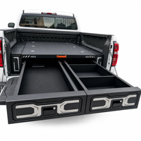 Sistema de Cajones Deslizantes para Camioneta, Cajón de Almacenamiento Resistente para Gestión de Carga, Caja de Herramientas Deslizante con Cerradura