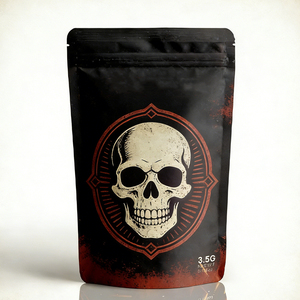 ถุงซิปล็อคแบบตั้งได้พิมพ์ลายตามสั่ง: ถุงซิปกันกลิ่นขนาด 3.5 กรัม ผลิตจากฟิล์มโพลีเอสเตอร์สำหรับบรรจุภัณฑ์อาหาร - Product Image 2