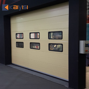 <span class=keywords><strong>Porte</strong></span> <span class=keywords><strong>sectionnelle</strong></span> en acier isolée par <span class=keywords><strong>porte</strong></span> verticale <span class=keywords><strong>industrielle</strong></span> moderne conçue d'ascenseur pour la surface finie d'entrepôt - Product Image 2