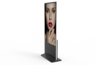 Kios Digital Signage LCD HD Terlaris, Model Lantai, 43/55/65 Inci, IP65, Video Wall untuk Iklan Dalam Ruangan, Lift, dan Pusat Perbelanjaan