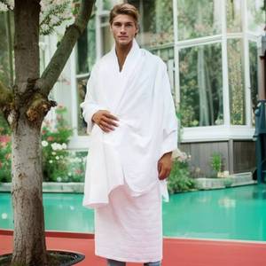 Voile islamique décontracté ample, unisexe, grande taille, polyester, ODM, tenue de pèlerinage sacrée - Product Image 1