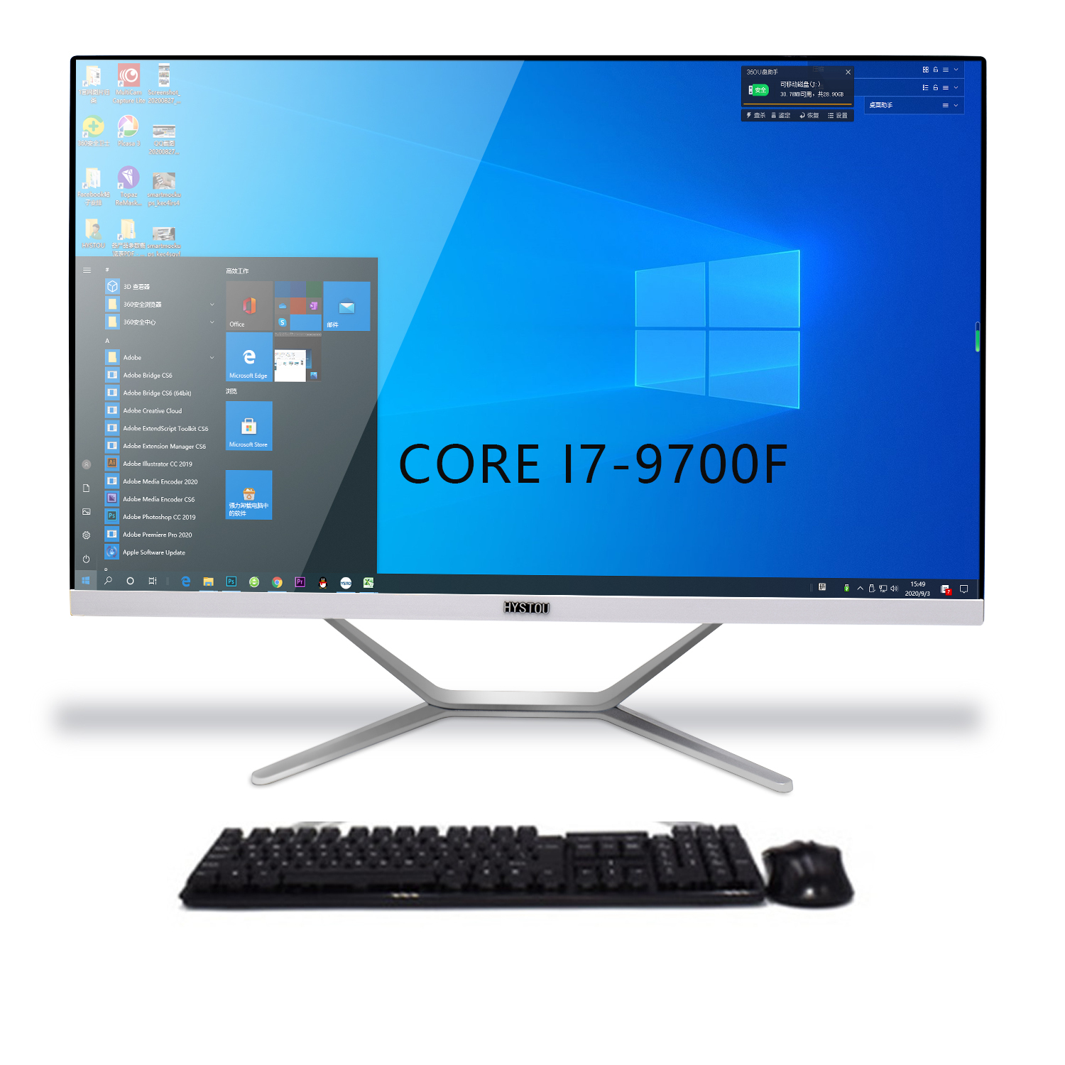 Компьютер «все в одном» 27 дюймов, игровой пк Core I7 Aio Geforce, настольный компьютер 27 дюймов, компьютер «все в одном» с видеокартой Nvidia 4 Гб
