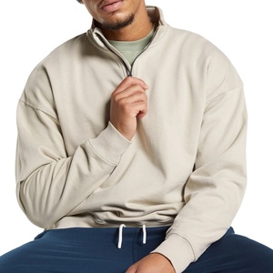 Fabricant de vente directe personnalisée propose des sweats à capuche pour hommes en couleur unie, col montant, surdimensionnés, taille plus, sweat à capuche pour hommes - Product Image 6