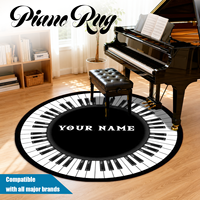 Tapis acoustique pour piano, tapis de sol antidérapant insonorisant sous le piano pour la maison, le studio, la salle de musique et la protection du sol
