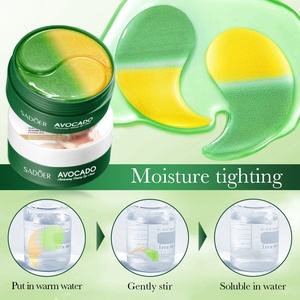 Masque pour les yeux hydratant et raffermissant à l'avocat SADOER, améliore les cernes, nourrit la peau des yeux, tous types de peau, certifié GMP - Product Image 6