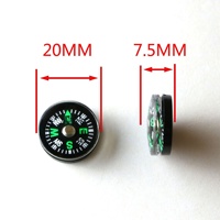 Boussole de 20 mm directement de l'usine - Boussole de poche multifonctionnelle pour la navigation en extérieur, les accessoires de bricolage et la fabrication de bijoux artisanaux