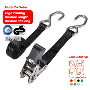 <span class=keywords><strong>Sangle</strong></span> à cliquet de chargement en acier inoxydable 304L de qualité marine supérieure, 25 mm, pour la fixation des jet-skis - Product Image 1