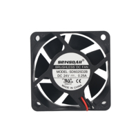 Ventilateur axial sans balais DC 60x60x25mm, débit d'air équivalent 50mm, faible bruit, roulement hydraulique, ventilateur de refroidissement industriel OEM/ODM