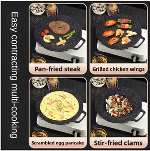 <span class=keywords><strong>Plaque</strong></span> <span class=keywords><strong>de</strong></span> <span class=keywords><strong>barbecue</strong></span> ronde <span class=keywords><strong>en</strong></span> acier au carbone <span class=keywords><strong>pour</strong></span> cuisinière à induction, facile à nettoyer, durable, portable, <span class=keywords><strong>pour</strong></span> le camping <span class=keywords><strong>en</strong></span> plein air - Product Image 4