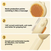 Brosse à poils ronde mini pour animaux de compagnie, personnalisable avec logo OEM, marque privée, pour chatons et chiots, commande en gros, faible MOQ
