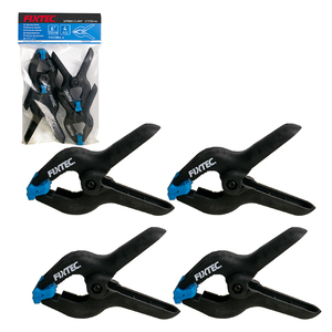 FIXTEC <b>Woodworking</b> <b>Clamp</b> 4'' 6'' Fixed Spring <b>Clamps</b> 4pcs PP+fiberglass Mixture Body Powerful Plasticspring FHC2004-4/FHC2006-4 - Product Image 3