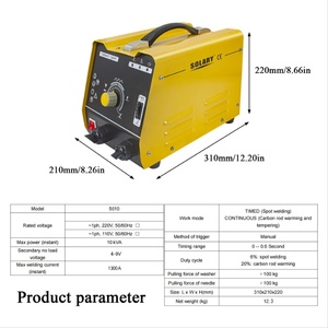 Soudeuse à points à fer SOLARY 5610 haute performance 10KVA 3500A, extracteur de bosses, ateliers de carrosserie automobile, élimination efficace des bosses, 110V/230V double - Product Image 6
