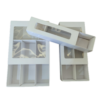 Boîte biodégradable écologique carton kraft pour tarte aux œufs et dessert mini gâteau macaron boîtes en carton d'emballage personnalisé en papier
