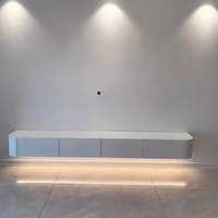 Meubles de maison modernes de luxe blancs en promotion pour salon, meuble TV personnalisé accepté