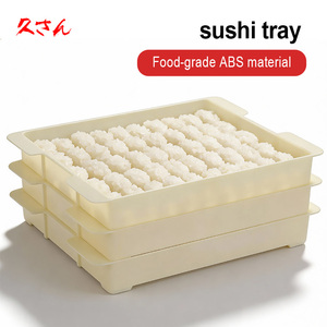 Vassoio per Sushi in Plastica ABS di Grado Alimentare, Contiene fino a 80 Rotoli di Riso e Verdure, Piatto da Portata Riutilizzabile per Ristoranti e Uso Domestico - Product Image 2