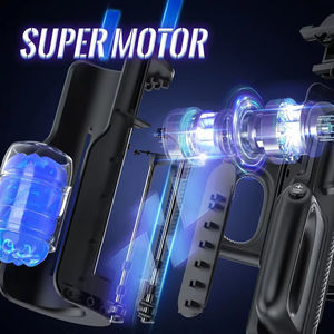 Çift Saplı Leten King Seks Makinesi Elektrikli İtici Erkek Mastürbatörü Orgazm Yetişkin Oyuncakları 2 Yumuşak Kılıf Sesli Penis Stimülatörü - Product Image 5