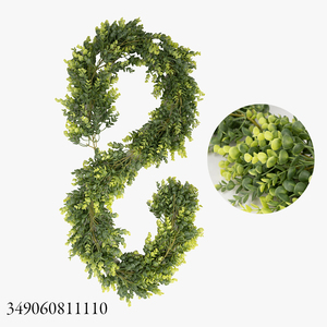 Vente en gros de 1,9 m de plantes artificielles suspendues en <span class=keywords><strong>plastique</strong></span>, lianes d'eucalyptus vertes pour la décoration intérieure - Product Image 3