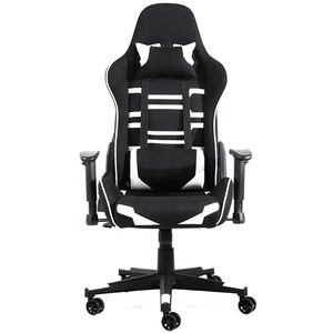 Chaise de Gaming Ergonomique DDP Prix Compétitif, Fauteuil Pivotant Réglable Noir et Blanc, Mobilier de Maison, Chaise de Course E-Sport avec Massage pour Maître des Jeux - Product Image 2
