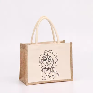 Sacs <span class=keywords><strong>de</strong></span> courses réutilisables utilitaires en <span class=keywords><strong>toile</strong></span> <span class=keywords><strong>de</strong></span> <span class=keywords><strong>jute</strong></span> et <span class=keywords><strong>de</strong></span> <span class=keywords><strong>toile</strong></span>, mini sacs fourre-tout, bricolage, artisanat <span class=keywords><strong>pour</strong></span> filles, décoration <span class=keywords><strong>de</strong></span> mariage, emballage cadeau - Product Image 4