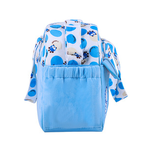 Bolsa de pañales de felpa de gran capacidad, bolso cruzado de viaje para bebés, bolso de hombro multifuncional para bebés de 0 a 24 meses, unisex, con diseño de animales - Product Image 3