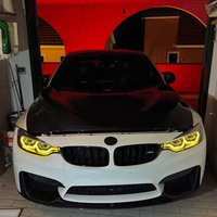 Module LED bicolore SJC pour phares BMW Série 4 M3 M4 F32 F80 F82 F83 LCI 18-20, puces LED jaunes et blanches, populaire