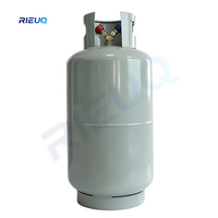 Cilindro de Recuperación de Refrigerante RIEUQ R410/22, Unidad de Almacenamiento en Frío, Aire Acondicionado, Botella de Recuperación de Flúor Reutilizable de 12L, Evaporador