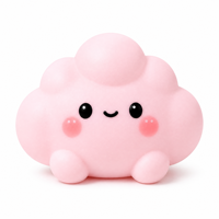 Jouet Squishy ZW en forme de boulette, tendance 2026, nouveau design nuage, rebond lent, super doux, mignon, jouet anti-stress