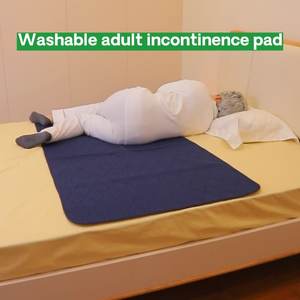 Coussinets lavables pour les personnes âgées adultes épaissis paralysés coussinets d'incontinence au lit couvre-matelas Queen Size - Product Image 4