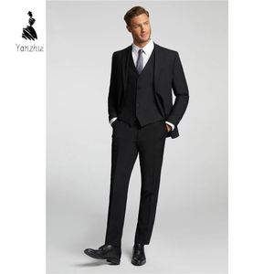 Completo Slim Fit Monopetto in Lana Premium YZ 2026 per Uomo, Traspirante, con <span class=keywords><strong>Pantaloni</strong></span> Formali Inclusi, per il Mercato Turco - Product Image 2