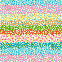 Tissu imprimé numérique en coton biologique, motifs floraux jaunes et verts, coloré, personnalisable
