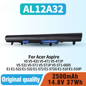 에이서 바램 V5 노트북 Batteries-AL12A32 AL12A72 모델 V5-431 V5-471 V5-471P V5-531 V5-571 V5-571P E1-572-in 재고 - Product Image 2