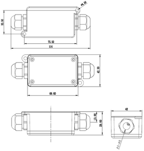 RS485 cổng hiện tại kẹp modbus rtu rogowski cuộn dây tích hợp AC hiện tại đầu dò rogowski hiện tại thăm dò - Product Image 3