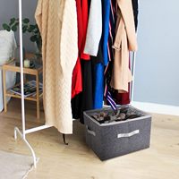 Organisateur de rangement pour chaussures sous le lit pliable et écologique avec fenêtre transparente pour tiroir de placard