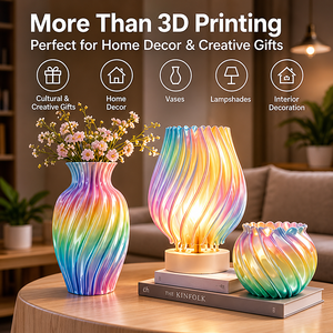 Newmars3dp PLA Rainbow Gradient 3D Printer Filament 1.75mm 1kg 0.02mm Accuracy Color Shift for FDM 3D Print <b>Ornament</b> Model - Product Image 5