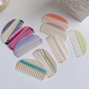 Xixing stile coreano Semi forma rotonda pettine per capelli acetato - Product Image 2