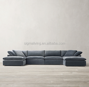 Bộ phòng khách sợi nhỏ hiện đại cắt vải nữ hoàng ngủ <span class=keywords><strong>SOFA</strong></span> PHÒNG KHÁCH đi văng đi văng - Product Image 3