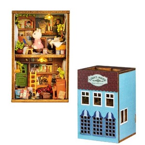Kit de maison de poupée en bois <span class=keywords><strong>3D</strong></span> certifié CE CPC, modèle miniature de maison de campagne, puzzle en bois, fournisseur unique OEM ODM - Product Image 6
